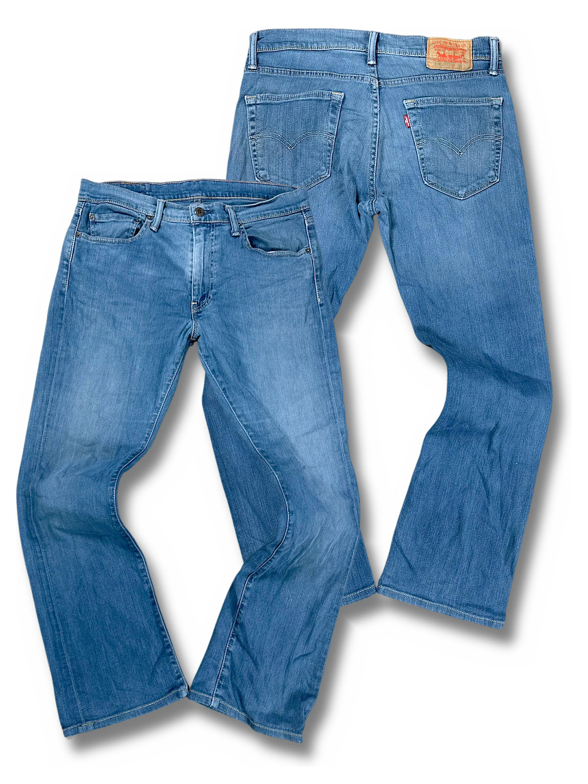 Vintage Levi’s Straight Leg Jeans „527“ (S) – Vorder- und Rückansicht