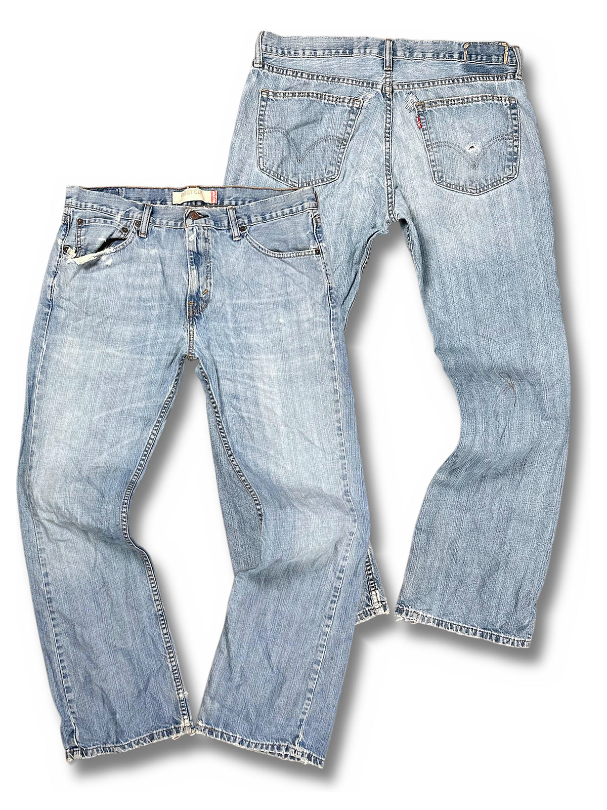 Vintage Levi’s Flared Jeans „527 Bootcut“ (L) – Vorder- und Rückansicht
