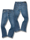 Vintage Armani Y2K Straight Leg Damenjeans (M) – Vorder- und Rückansicht