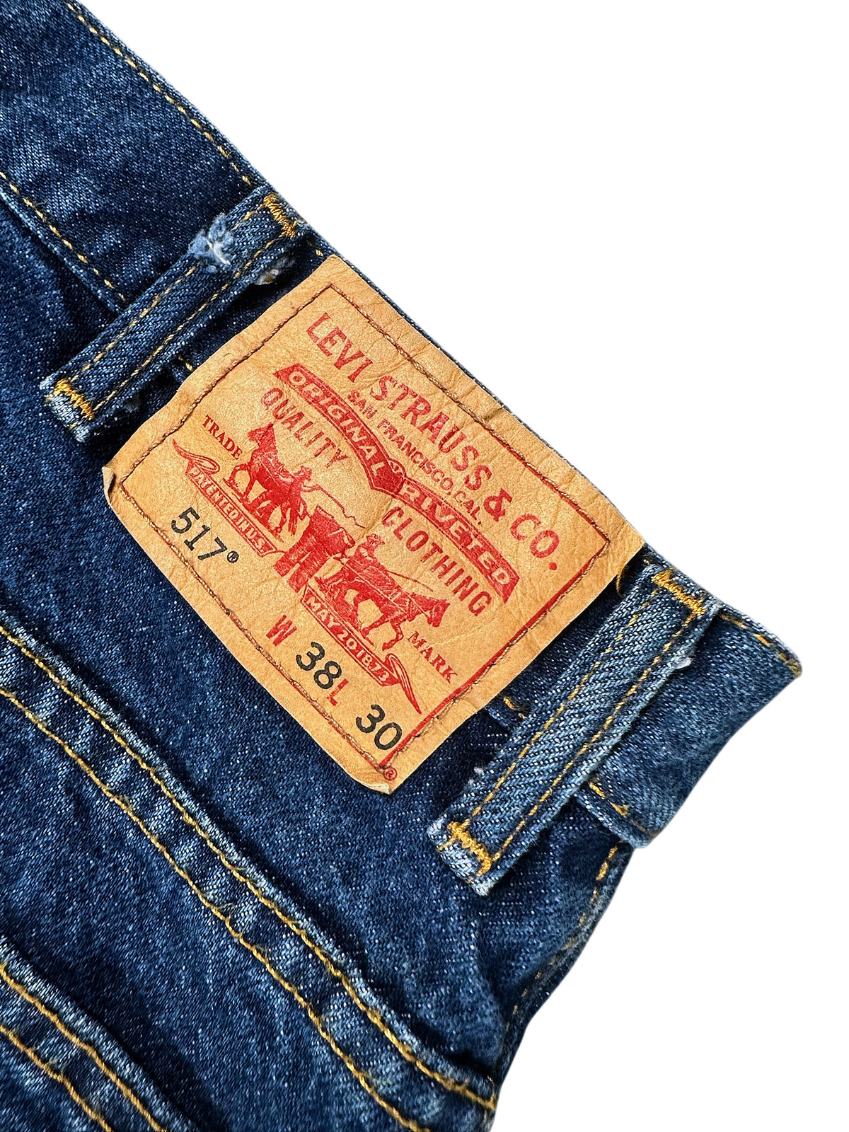 Vintage Levi’s Flared Jeans „517 Bootcut“ (M) – Detailaufnahme 3