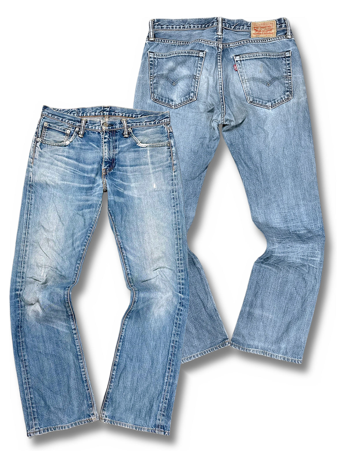 Vintage Levi’s Flared Jeans „527 Bootcut“ (M) – Vorder- und Rückansicht