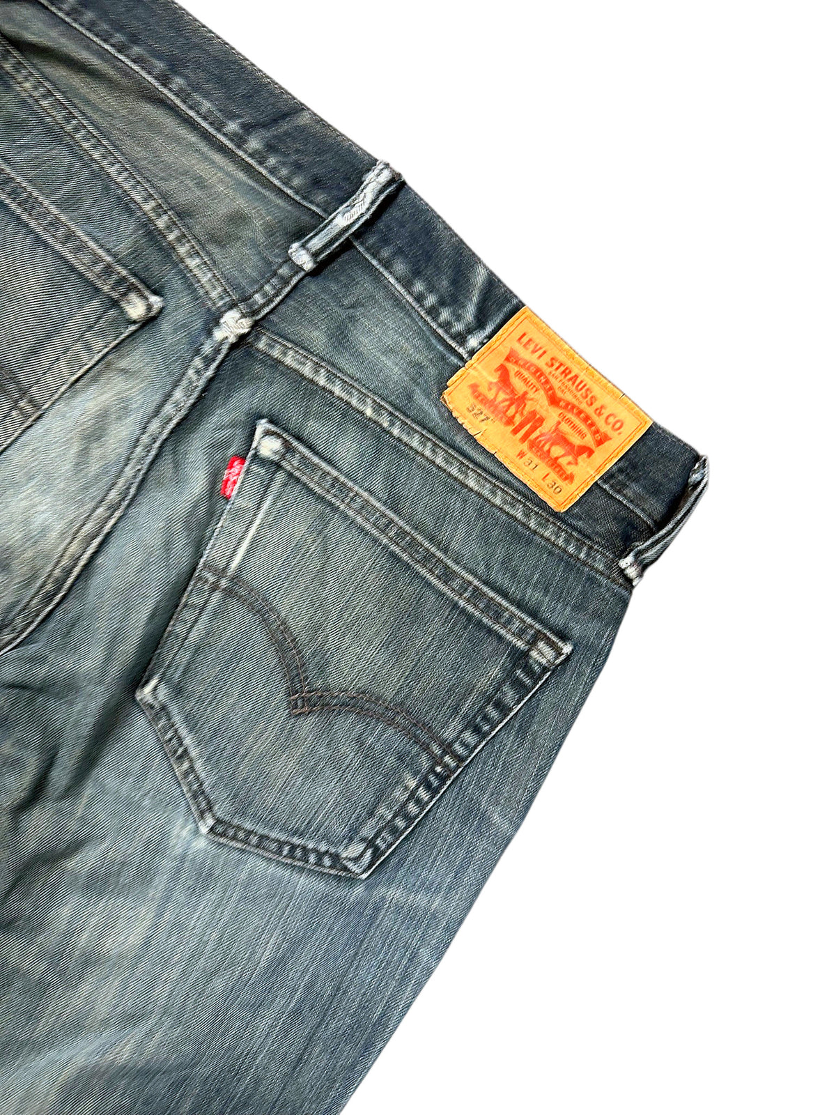 Vintage Levi’s Y2K Straight Leg Jeans „527“ (S) – Detailaufnahme 2