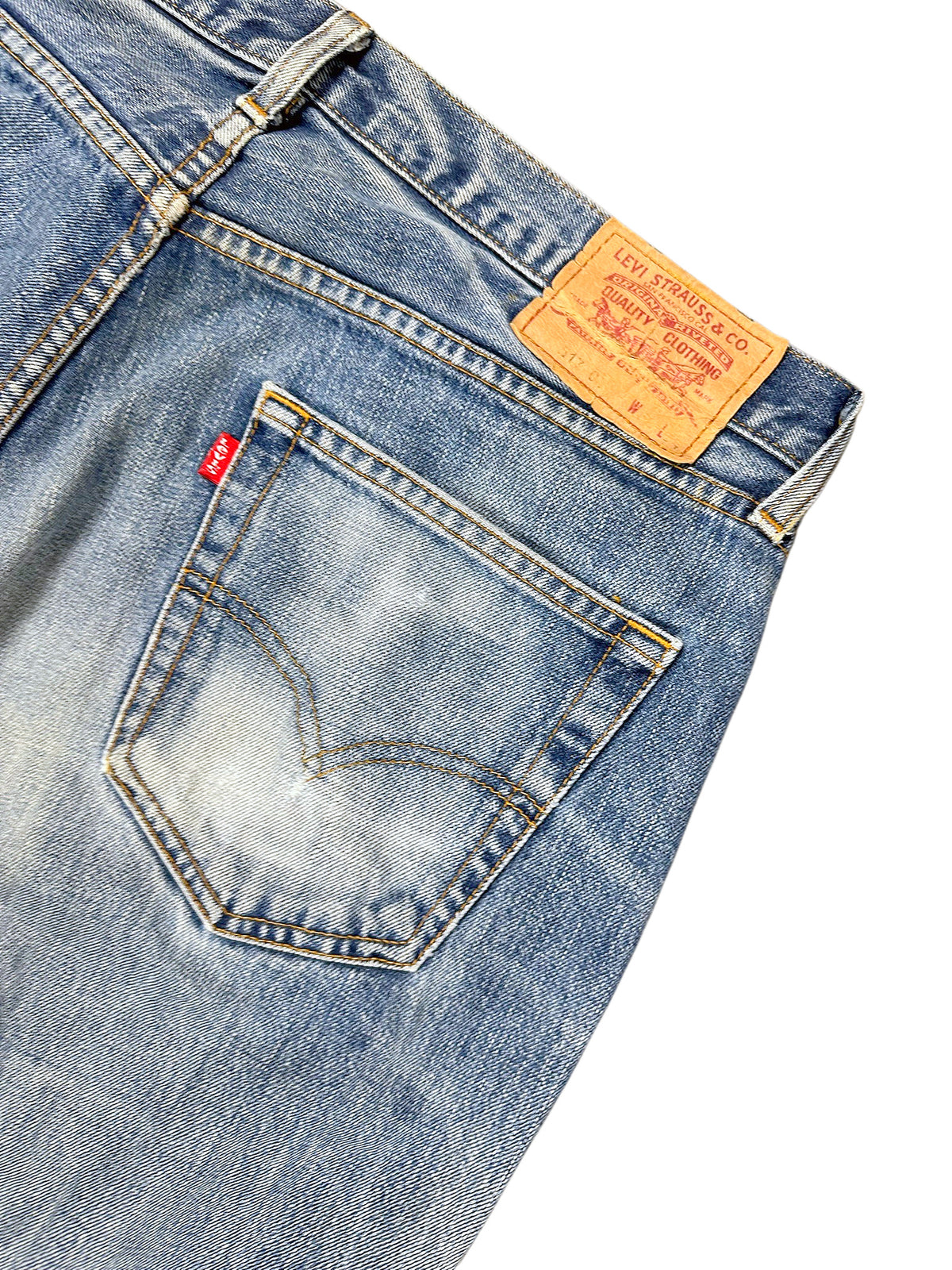 Vintage Levi’s Straight Leg Jeans „517“ (XL) – Detailaufnahme 3