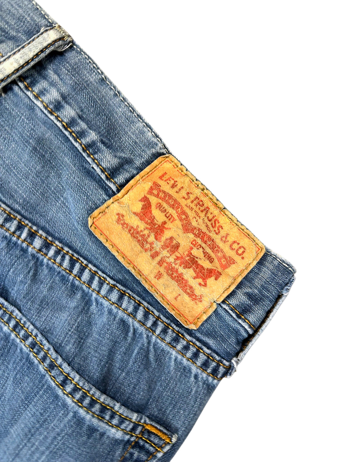 Vintage Levi’s Straight Leg Jeans „517“ (M) – Detailaufnahme 2