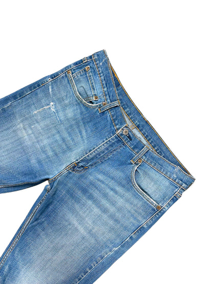 Vintage Levi’s Flared Jeans „527 Bootcut“ (XL) – Detailaufnahme 1