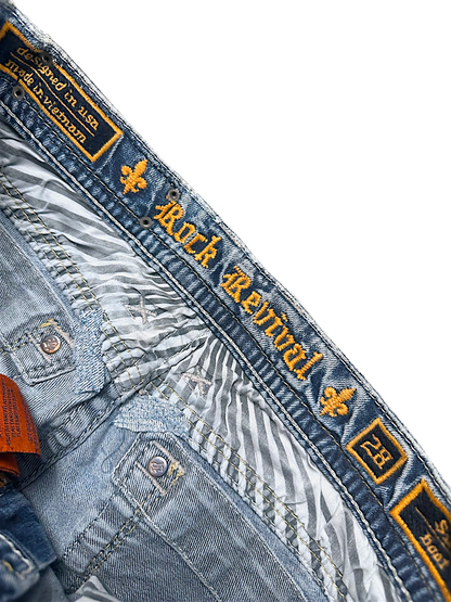 Vintage Rock Revival Y2K Bootcut Damenjeans (M)