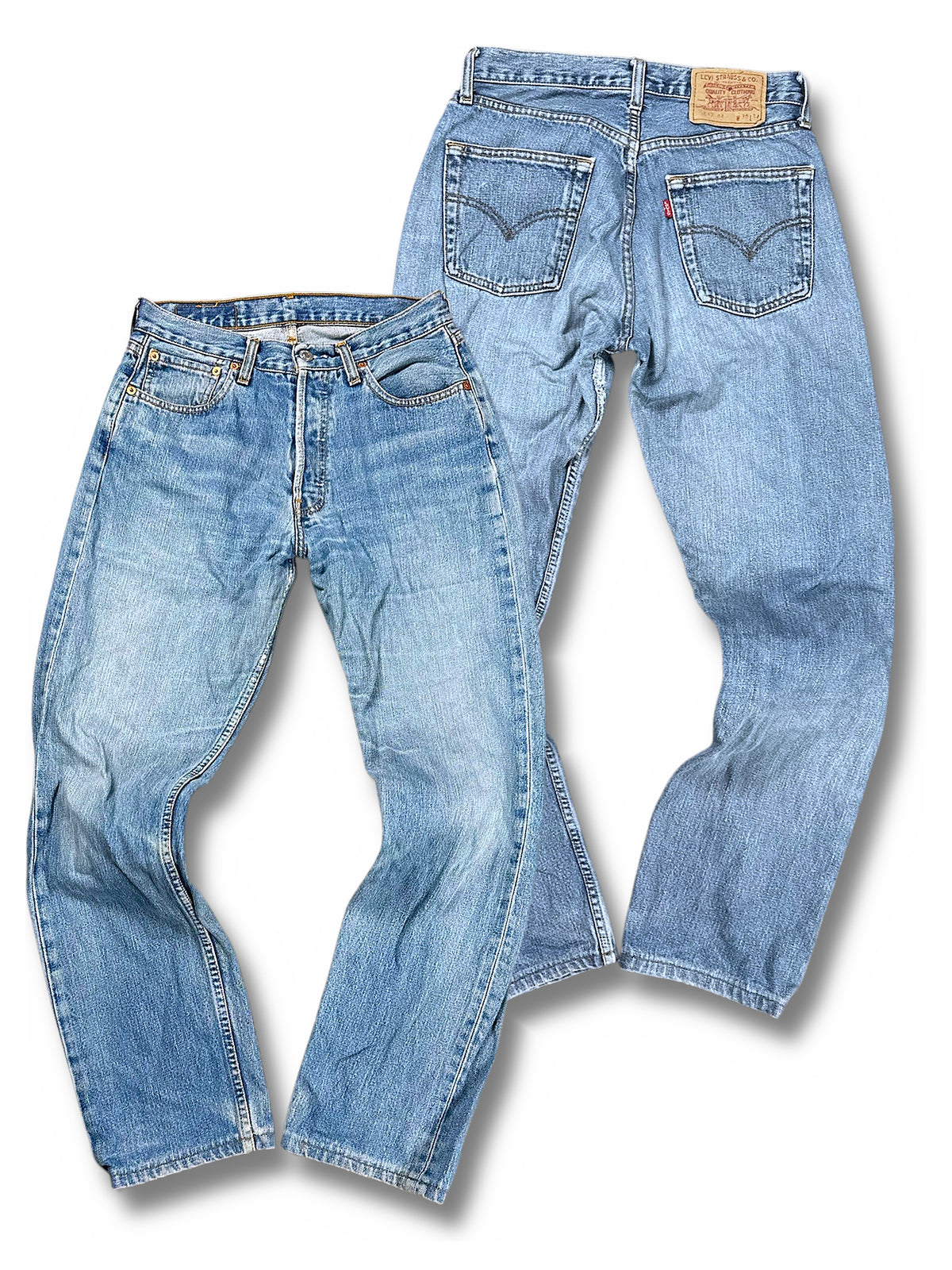 Vintage Levi’s Straight Leg Jeans „517“ (S) – Vorder- und Rückansicht