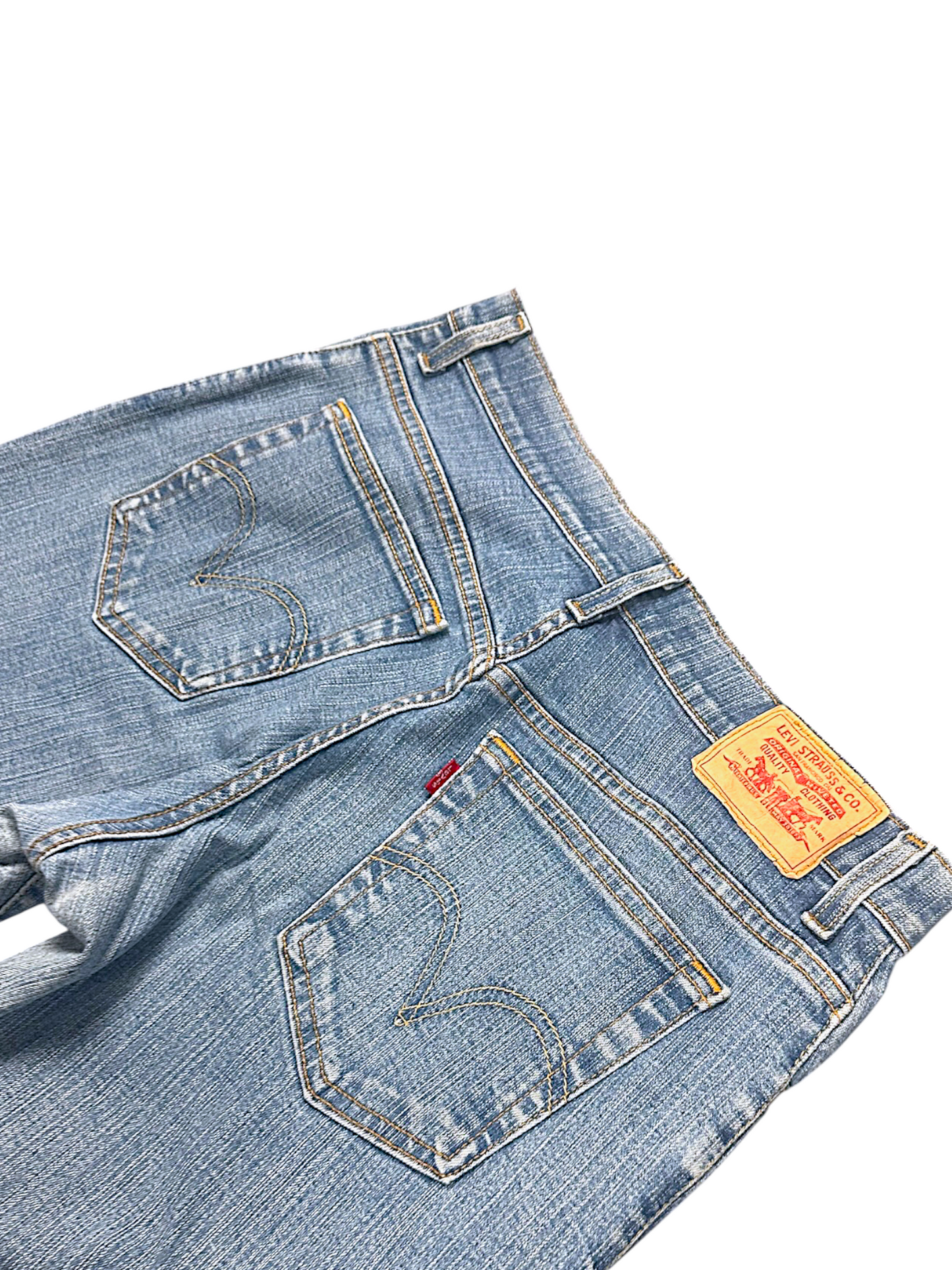 Vintage Levi’s Bootcut / Flared Damenjeans „RELAXED BOOTCUT 550“ (S)