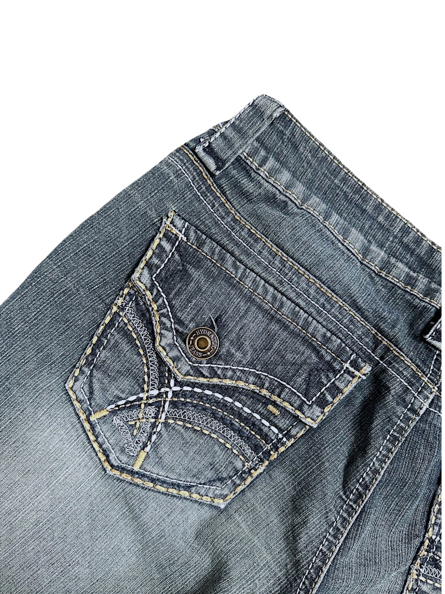 Vintage Hydraulic Y2K Low Waist Bootcut / Flared Damenjeans (M)