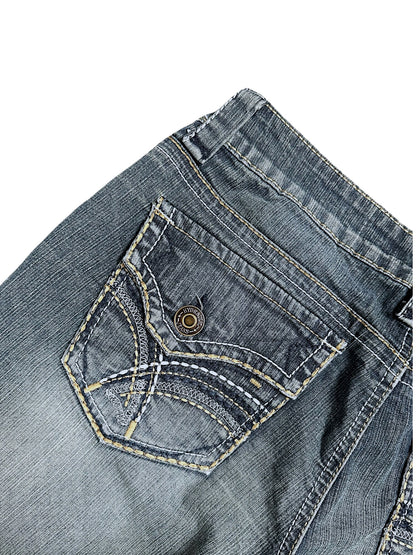 Vintage Hydraulic Y2K Low Waist Bootcut / Flared Damenjeans (M)