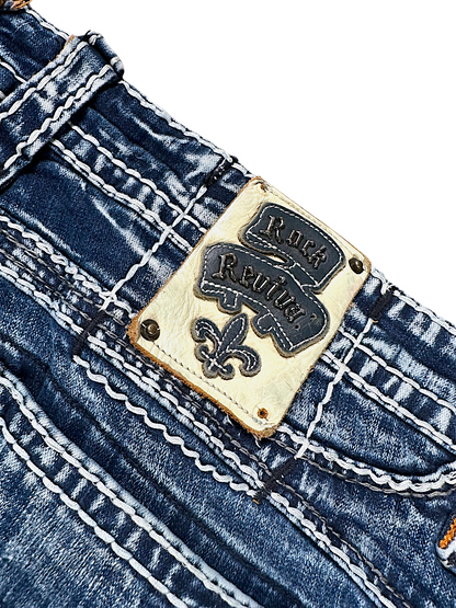 Vintage Rock Revival Y2K Straight Leg Jeans (L)