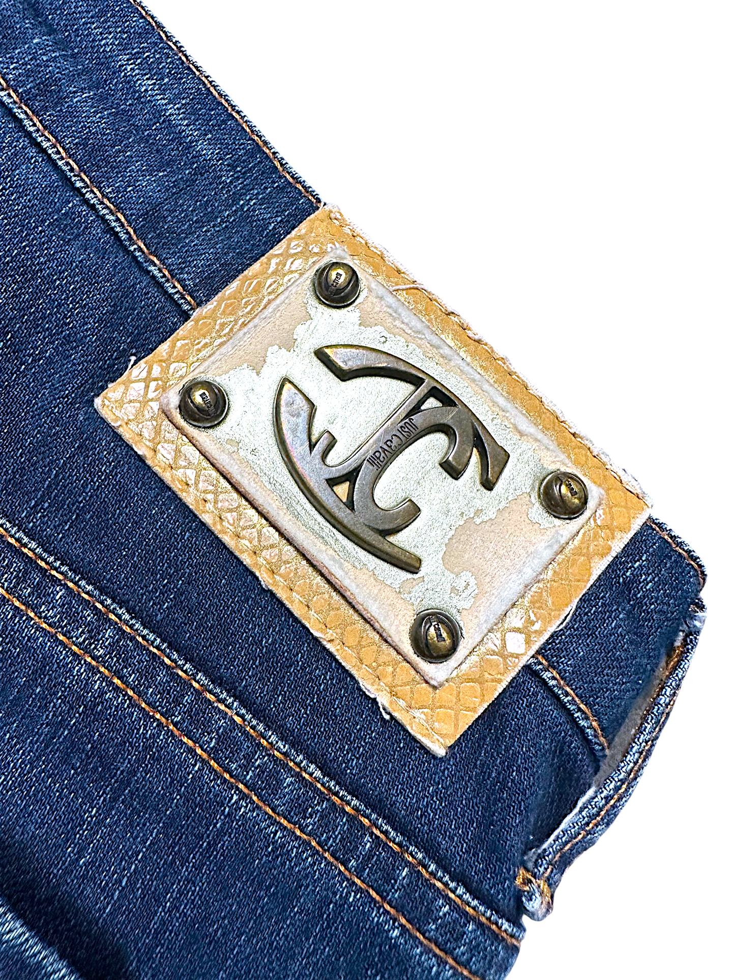 Vintage Cavalli Y2K Straight Leg Damenjeans (M)