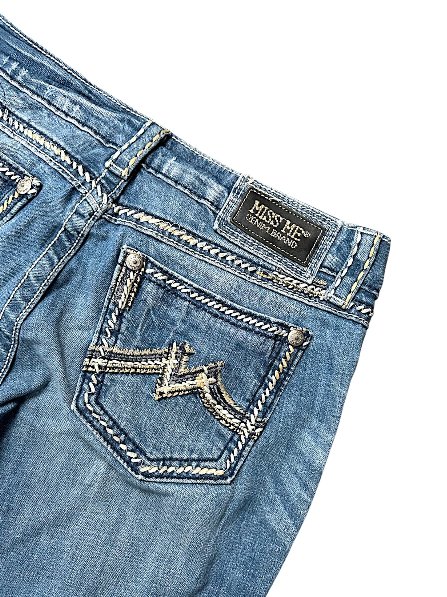 Vintage Miss Me Y2K Low Waist Bootcut / Flared Damenjeans (L)
