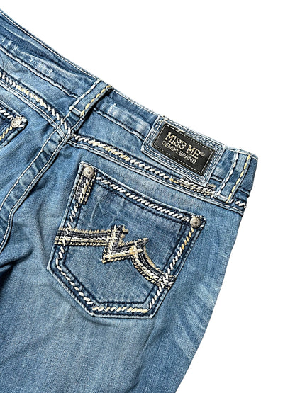 Vintage Miss Me Y2K Low Waist Bootcut / Flared Damenjeans (L)