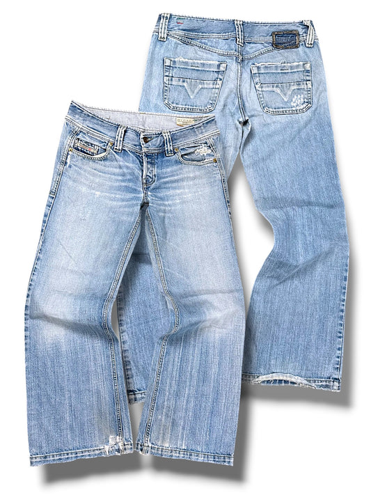 Vintage Diesel Y2K Flared Jeans (M)