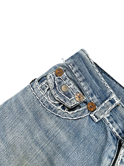Vintage True Religion Y2K Low Waist Bootcut Damenjeans (S)