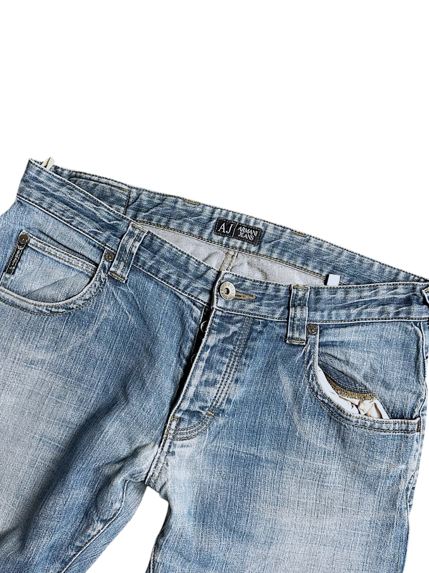 Vintage Armani Straight Leg Jeans (M)