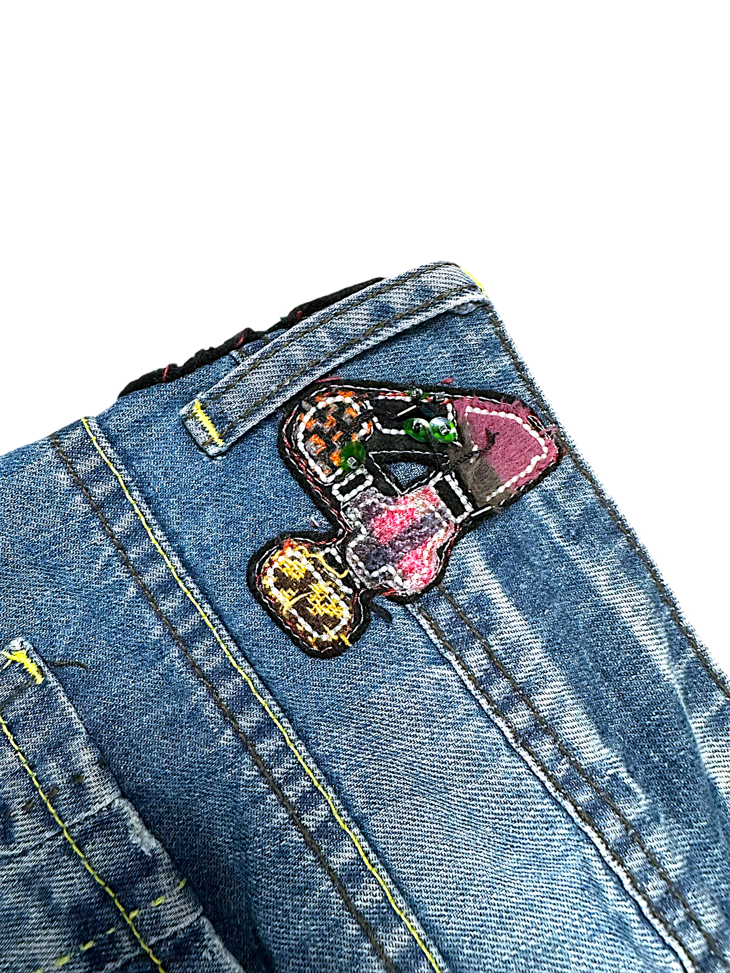 Vintage Desigual Y2K Flared Damenjeans (L)