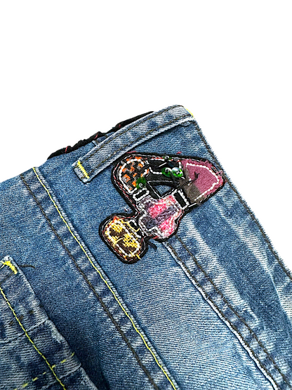 Vintage Desigual Y2K Flared Damenjeans (L)