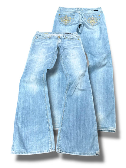 Vintage Y2K Low Waist Bootcut / Flared Damenjeans (XL)