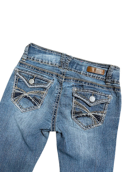 Vintage Wallfolwer Y2K Low Waist Bootcut / Flared Damenjeans (XS)