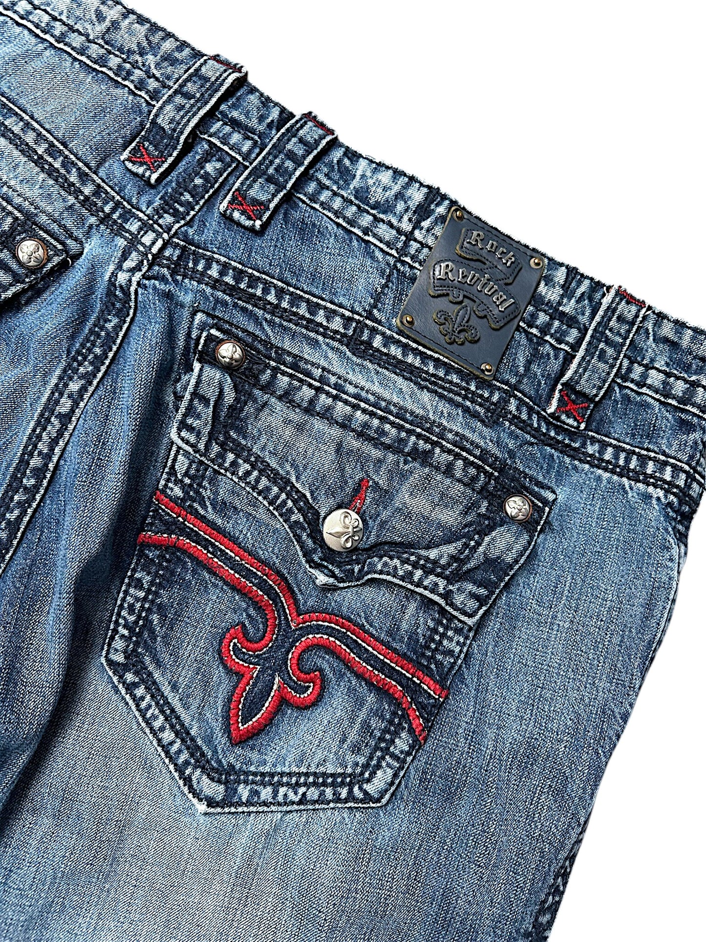 Vintage Rock Revival Y2K Baggy Jeans (XXL)