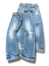 Vintage Rock Revival Y2K Low Waist Bootcut Damejeans (M)