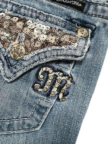 Vintage Miss Me Y2K Low Waist Bootcut / Flared Damenjeans (S)