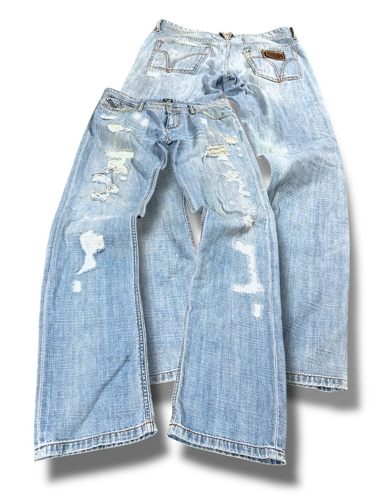 Vintage Dolce & Gabbana Y2K Straight Leg Jeans (XL)