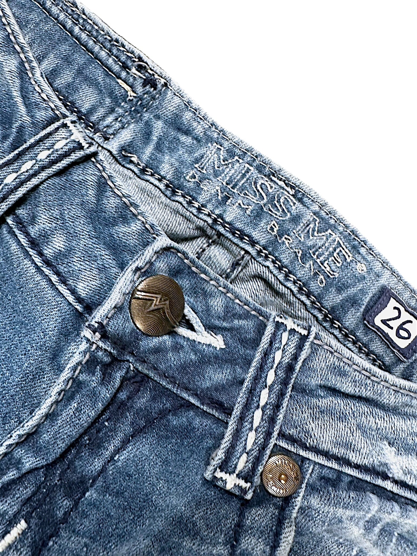 Vintage Miss Me Y2K Low Waist Bootcut / Flared Damenjeans (M)