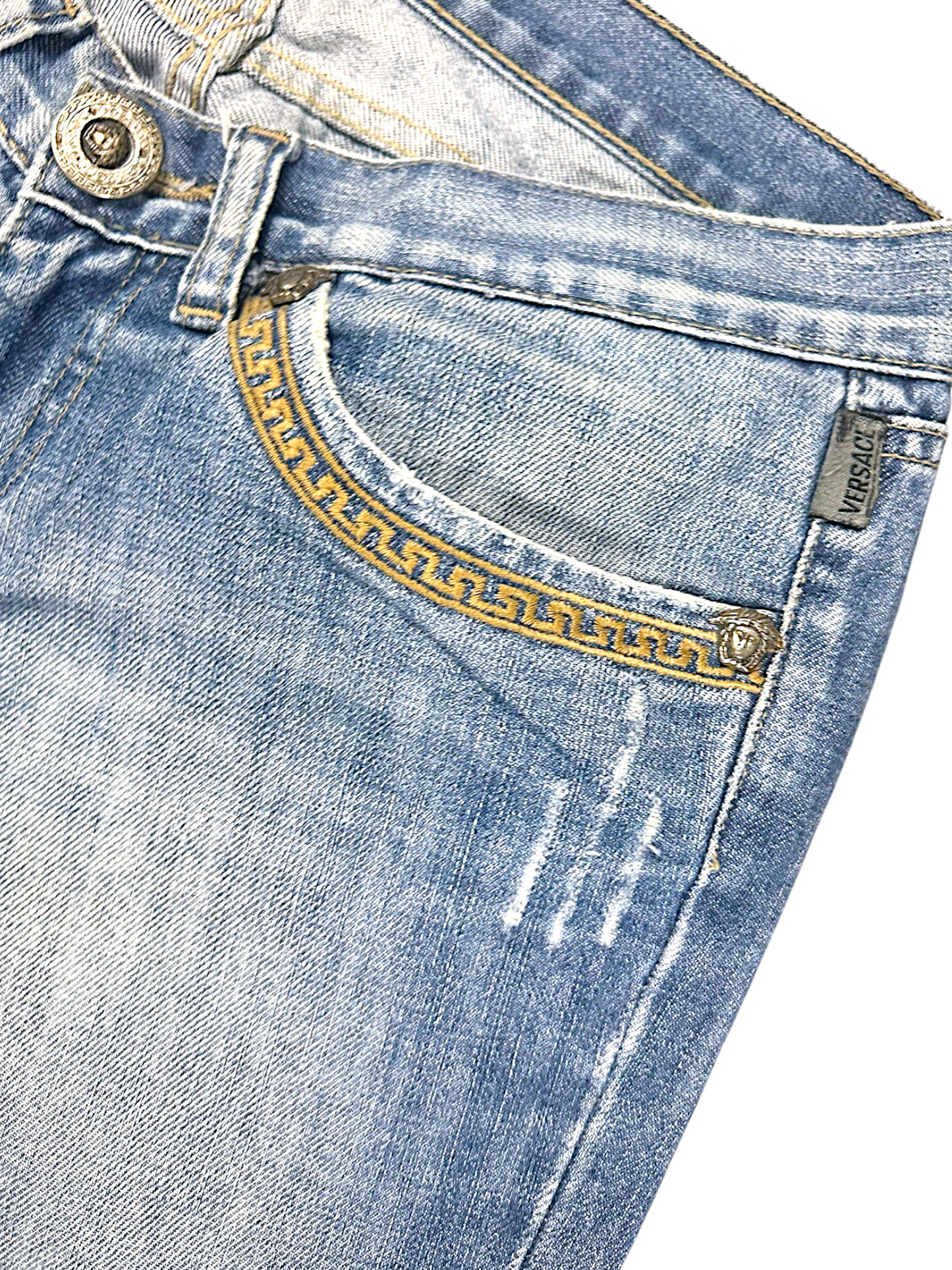 Vintage Versace Y2K Flared Jeans (S)