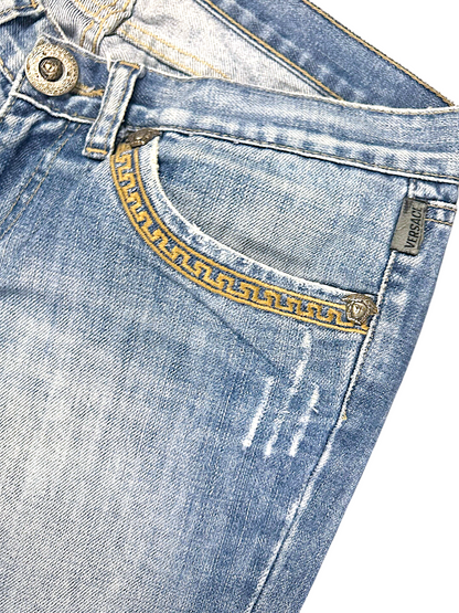 Vintage Versace Y2K Flared Jeans (S)