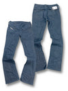 Vintage Diesel Bootcut Damenjeans Vorder- und Rückansicht