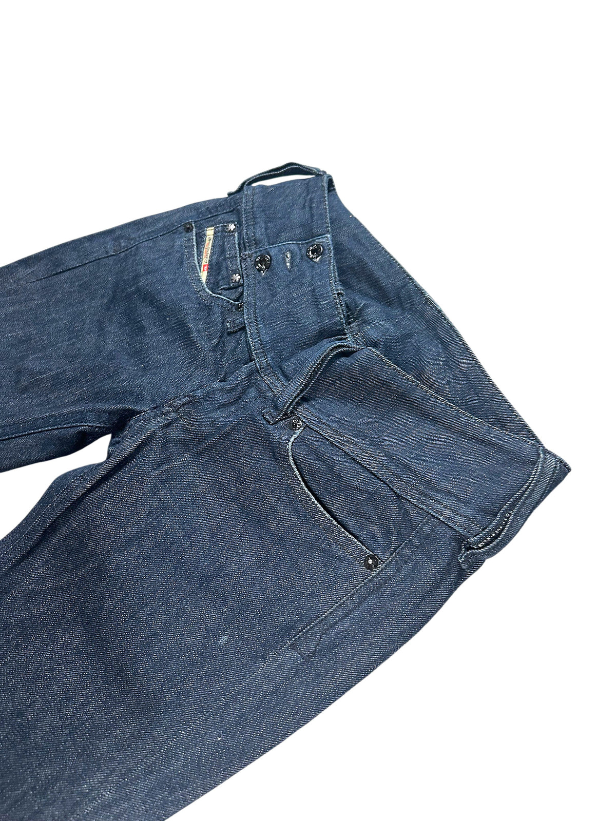 Vintage Diesel Bootcut Damenjeans Bund und Vordertasche