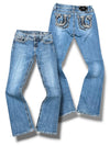 Vintage Miss Me Y2K Mid Rise Bootcut / Flared Damenjeans (L)