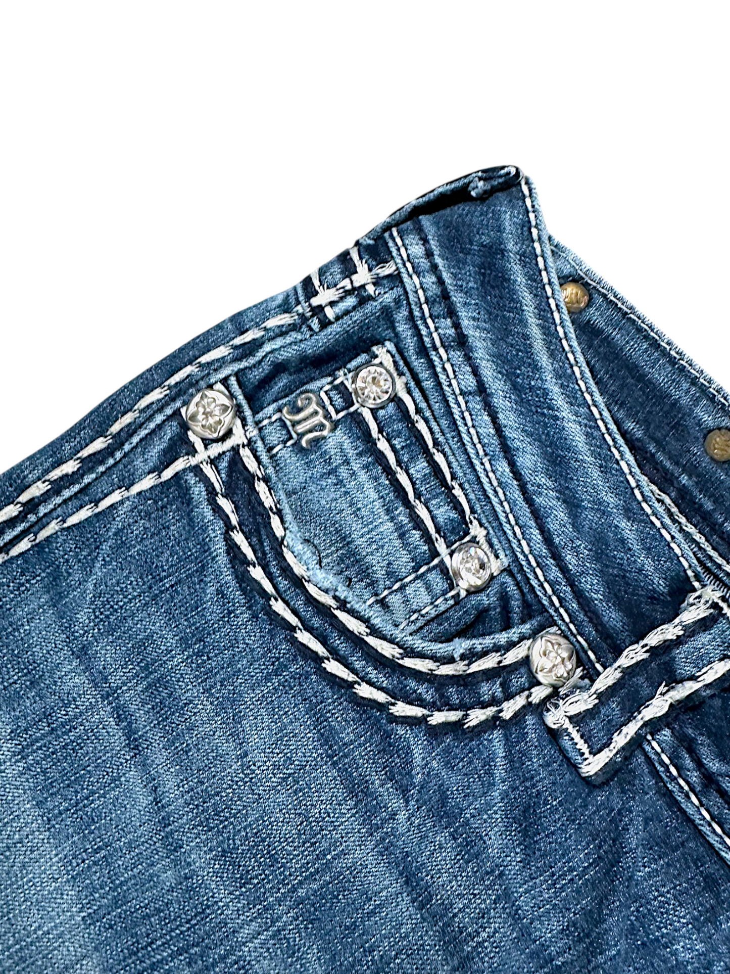 Vintage Miss Me Y2K Low Waist Bootcut / Flared Damenjeans (M)