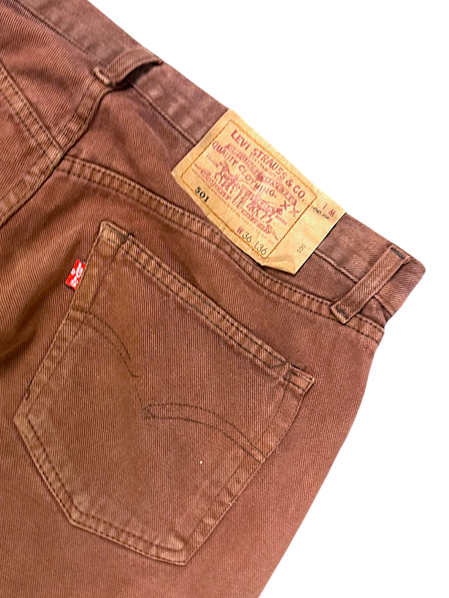 Vintage Levi‘s Y2K Straight Leg Jeans „501“ (S)