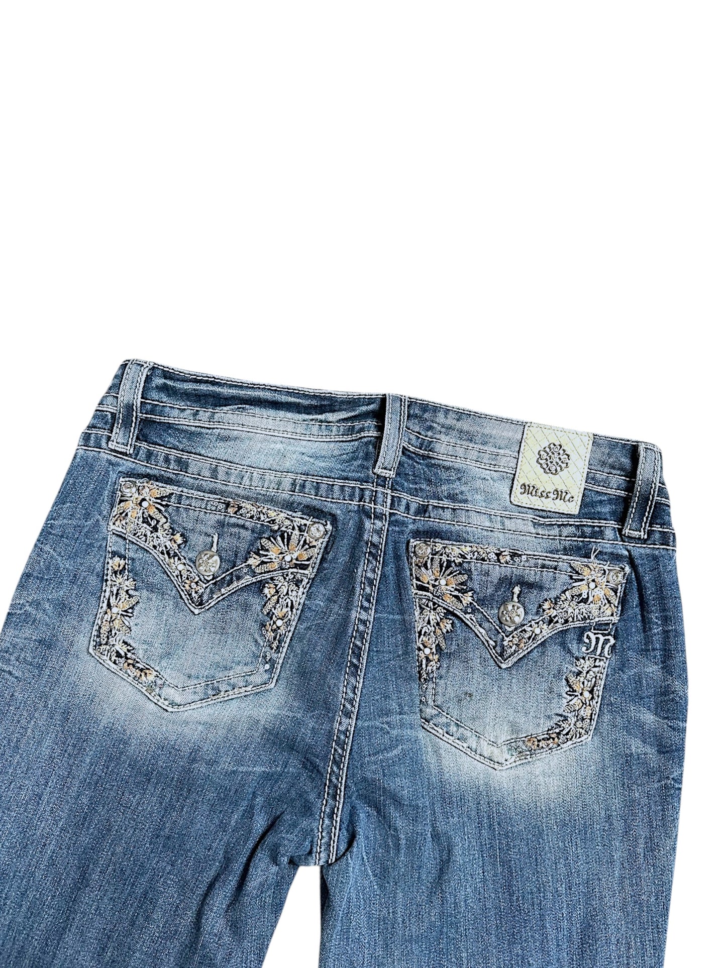 Vintage Miss Me Y2K Low Waist Bootcut / Flared Damenjeans (L)