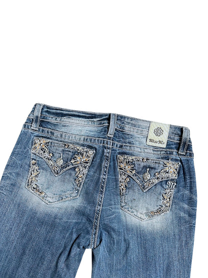 Vintage Miss Me Y2K Low Waist Bootcut / Flared Damenjeans (L)