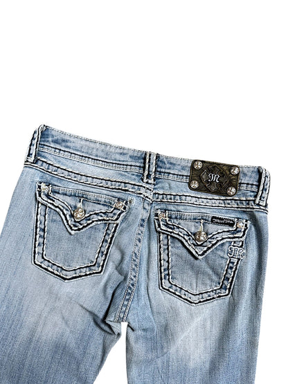Vintage Miss Me Y2K Low Waist Bootcut / Flared Damenjeans (M)