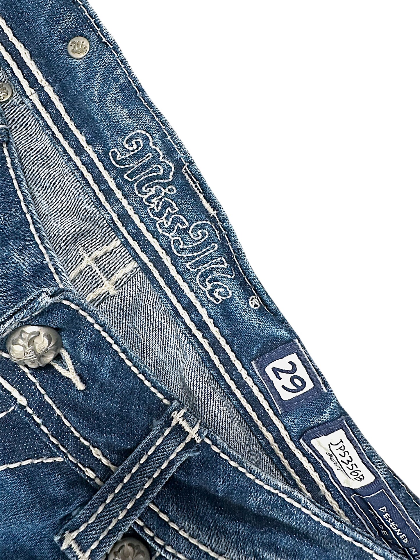 Vintage Miss Me Low Waist Y2K Bootcut / Flared Damenjeans (L)