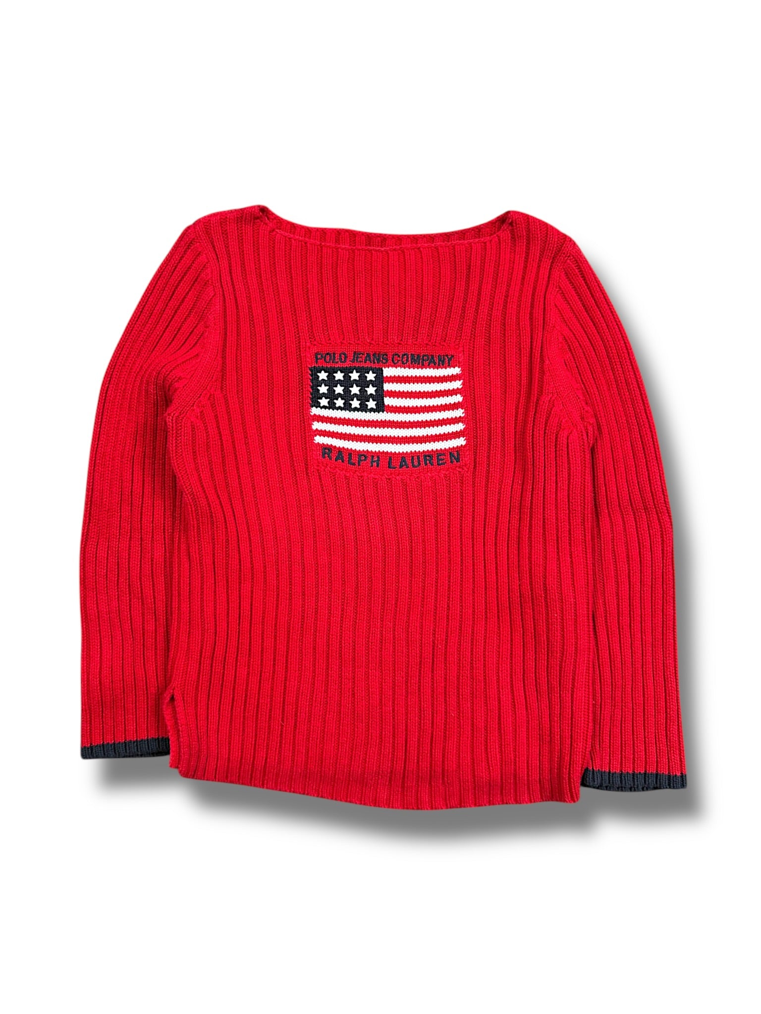 Vintage Ralph Lauren Y2K „USA“ Strickpullover Damen (S)