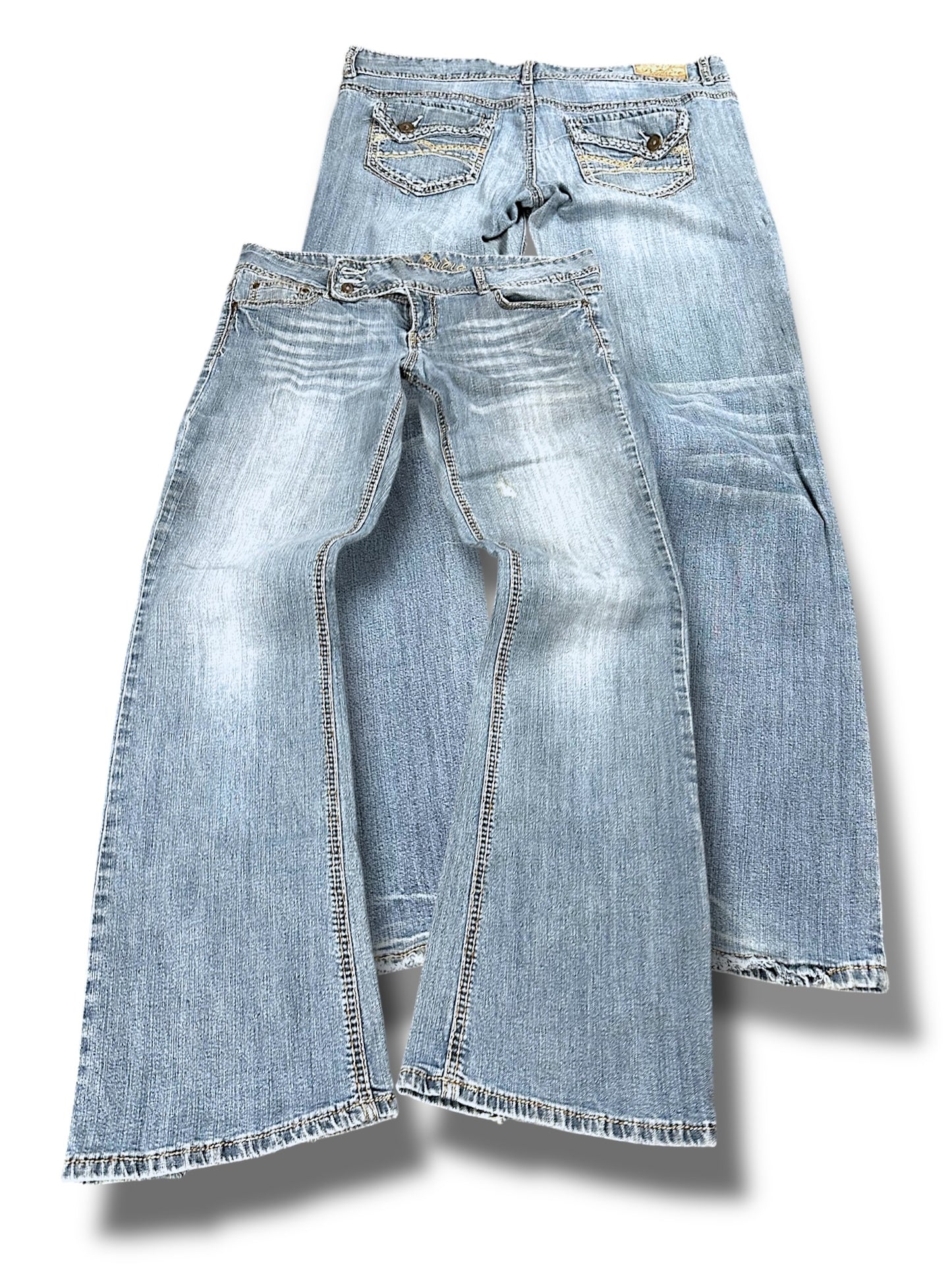 Vintage Y2K Low Waist Bootcut / Flared Damenjeans (M)