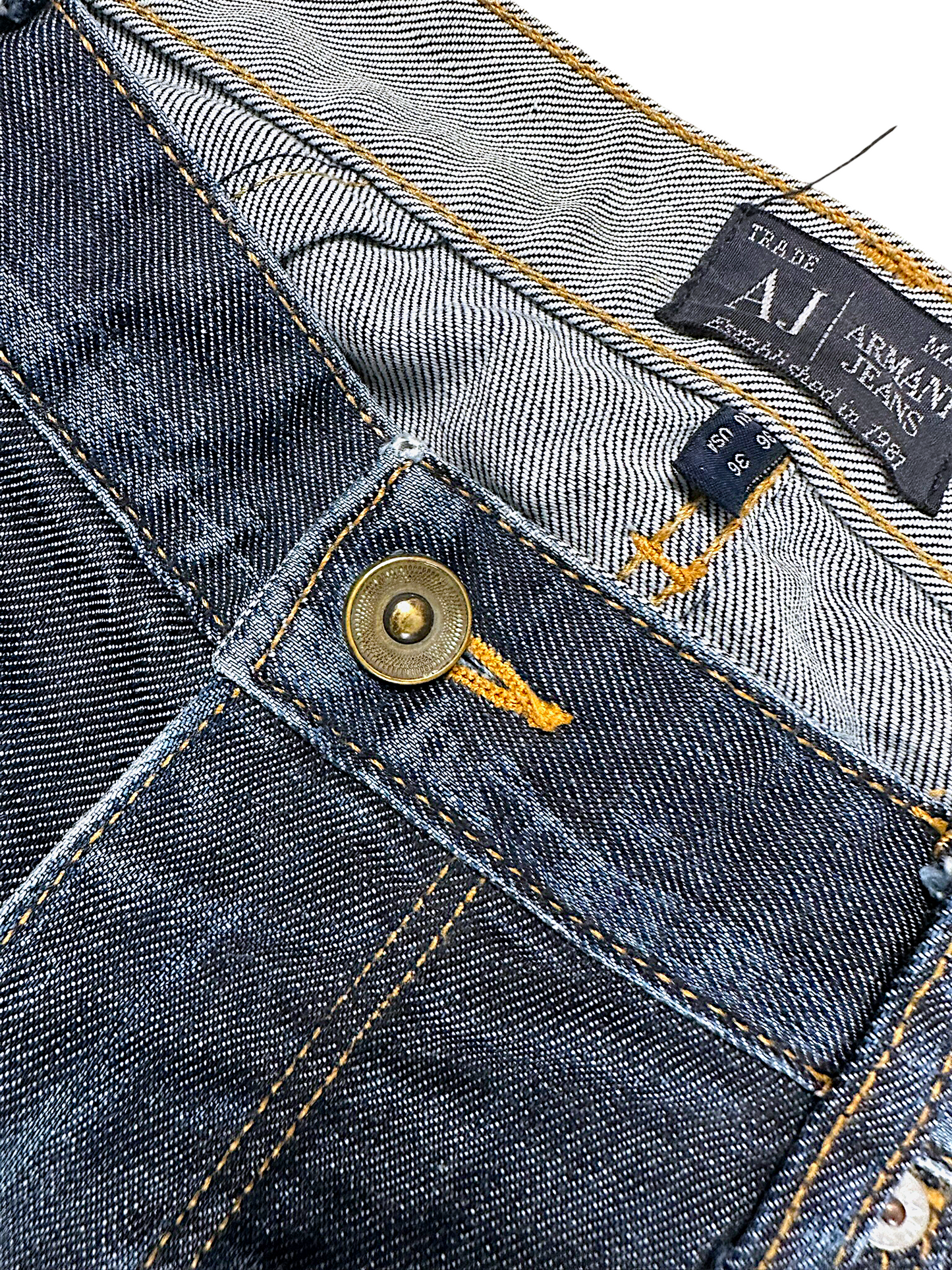 Vintage Armani Straight Leg Jeans (XL)