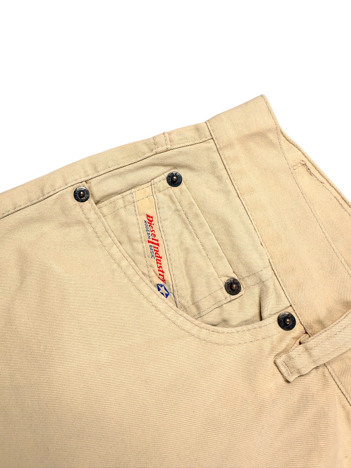 Vintage Diesel Baggy Jeans Knopfleiste Detail