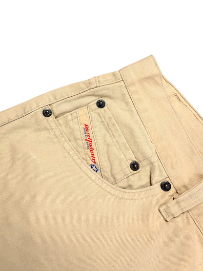 Vintage Diesel Baggy Jeans Knopfleiste Detail