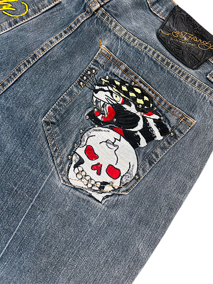 Vintage Ed Hardy Y2K Shorts (M)