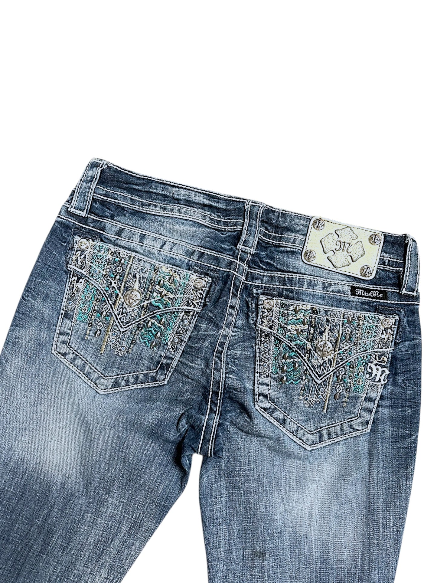 Vintage Miss Me Y2K Low Waist Bootcut / Flared Damenjeans (M)