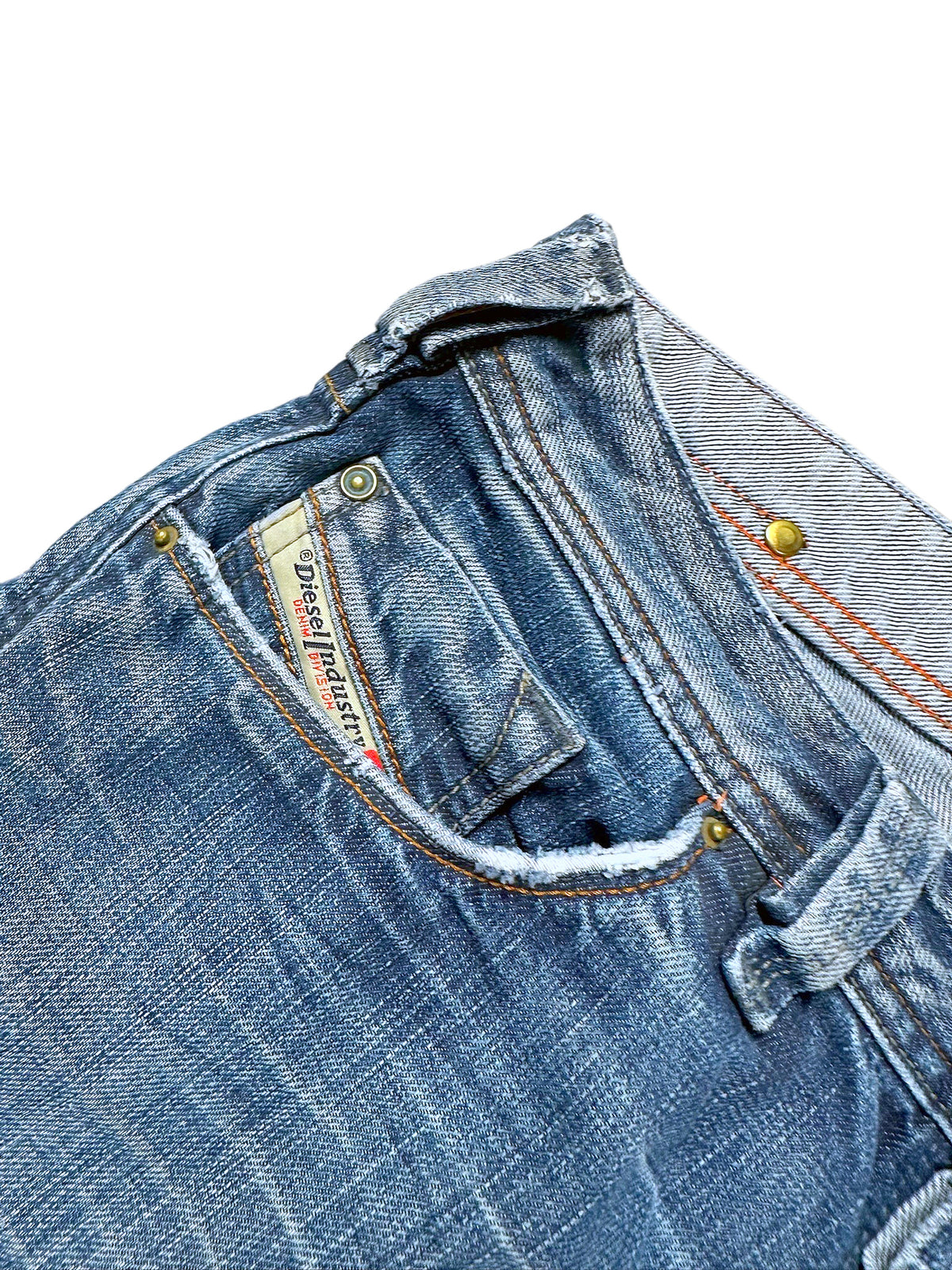 Vintage Diesel Y2K Straight Leg Jeans (S) – Detailaufnahme 2