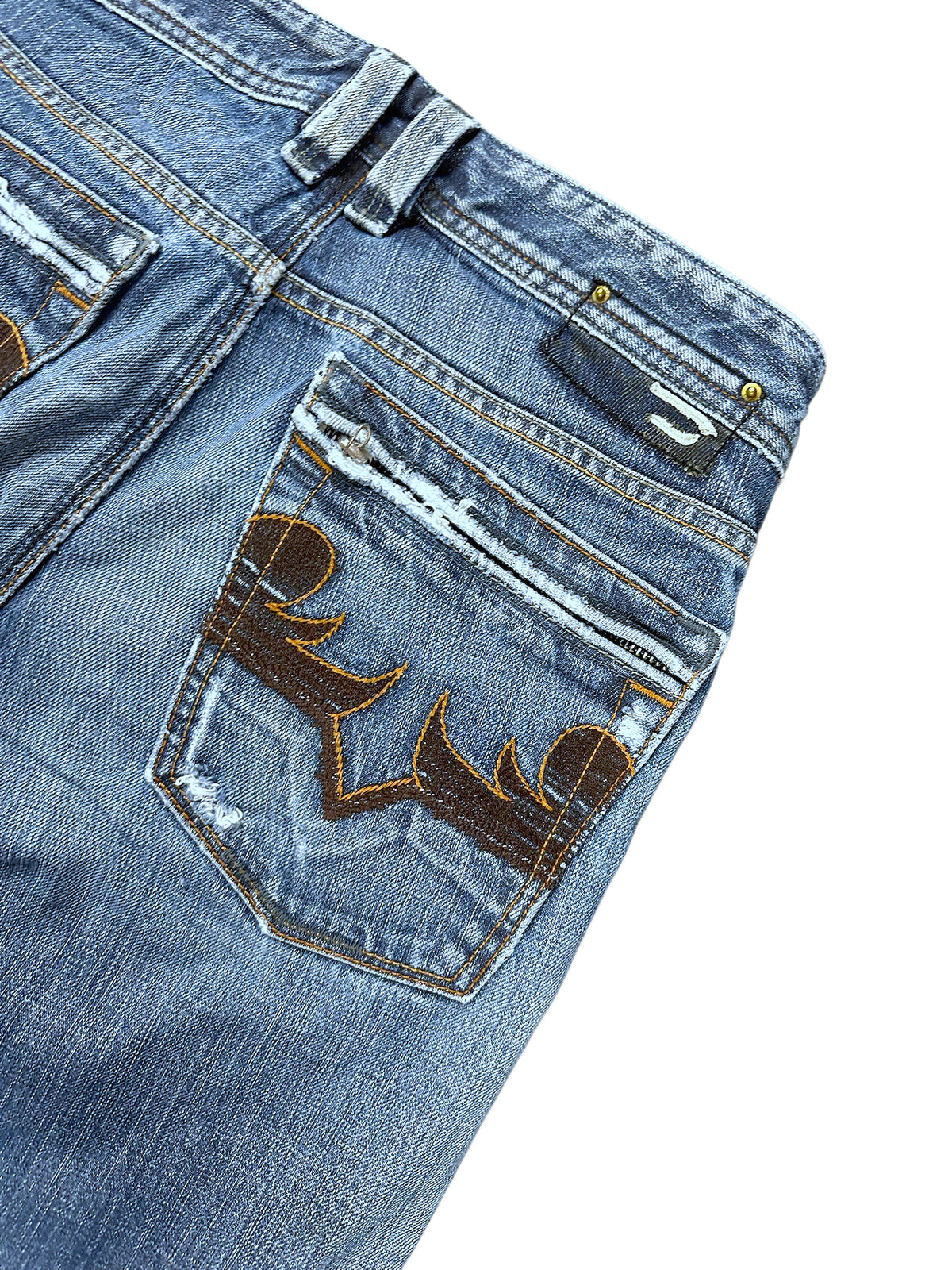 Vintage Diesel Y2K Straight Leg Jeans (S) – Detailaufnahme 5